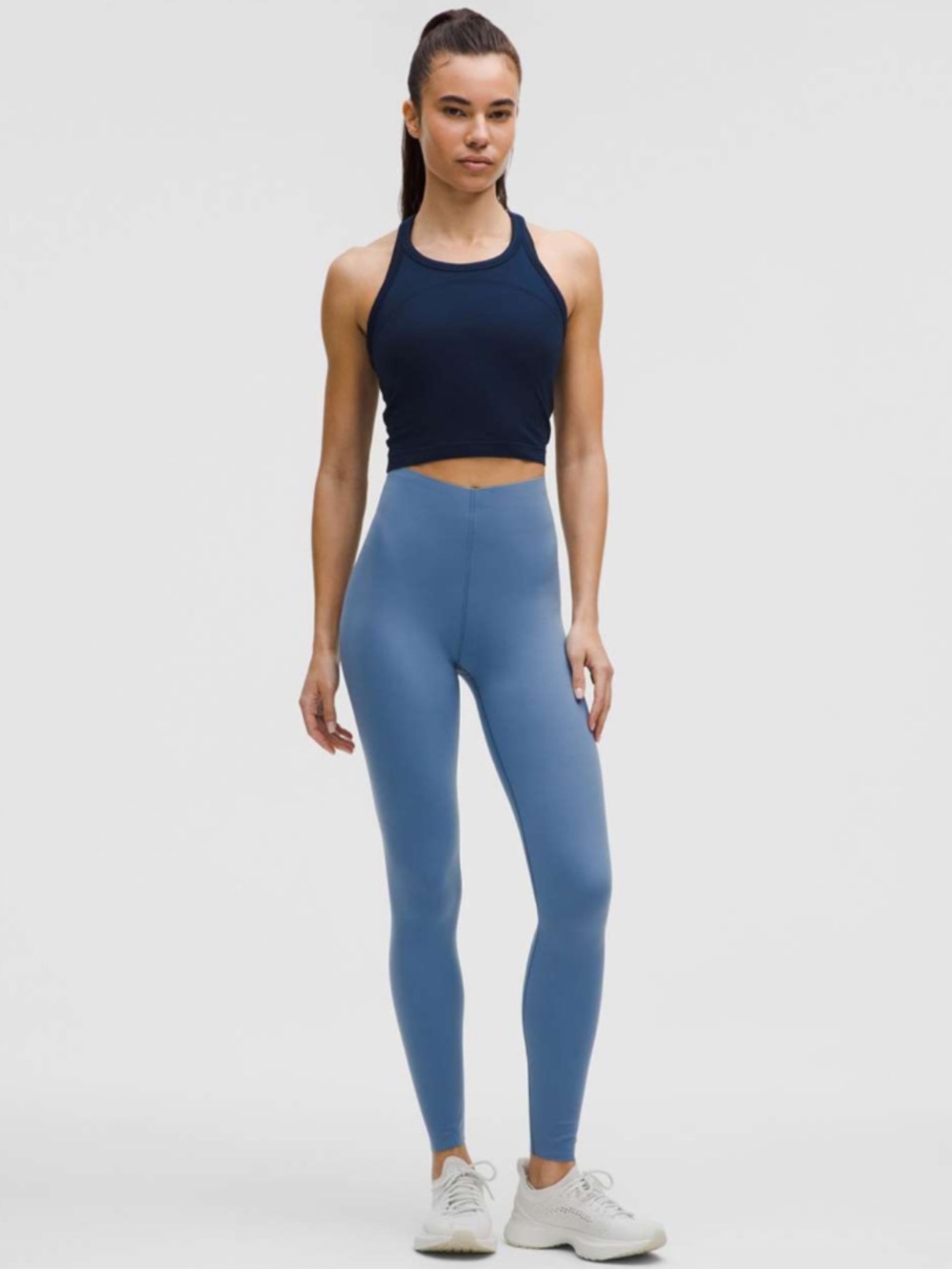 Lululemon Glow Up HR Tight 25" | Washed Denim Blue Ultralu Leggings Sz 8 NWT